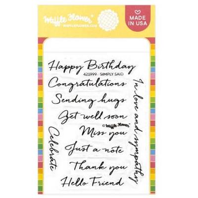 Waffle Flower Stempel - Simply Said